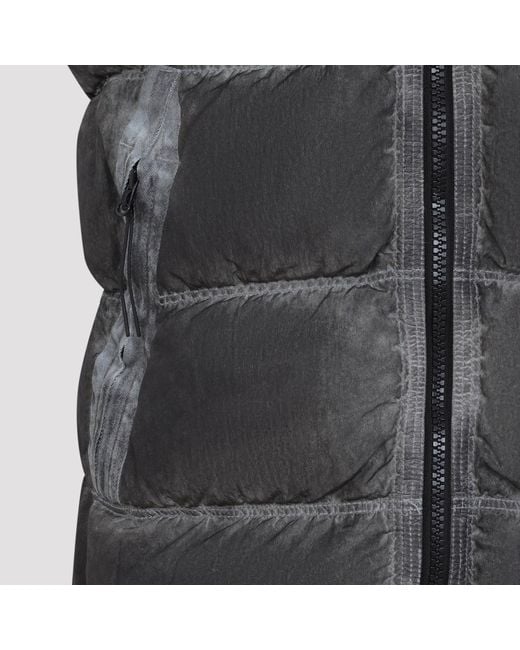 C P Company Gray Hooded Down Gilet