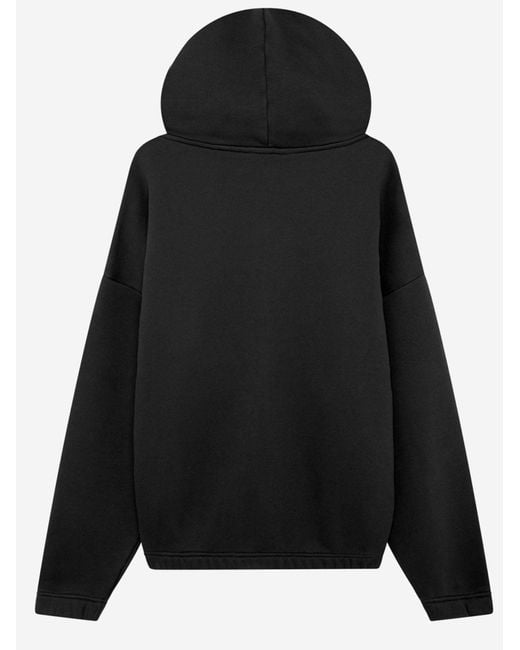 Autry Black Cotton Sweatshirt With Logo for men