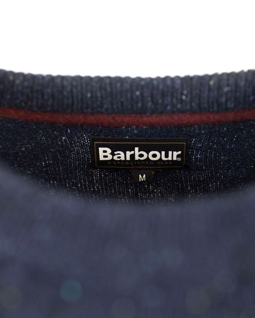 Barbour Blue Maglione Blu Essential Tisbury