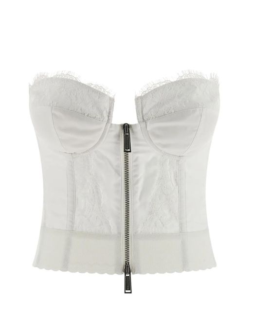 Haut Blanc DSquared² en coloris Gray