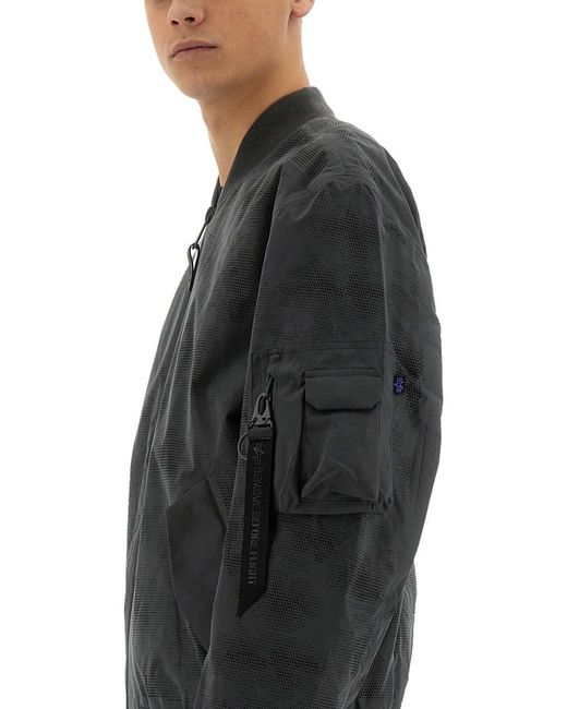 Alpha Industries Gray L2B Laser Cut Jacket for men