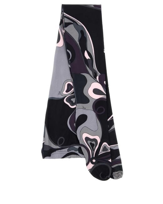 Emilio Pucci Black Stretch Polyester Collant