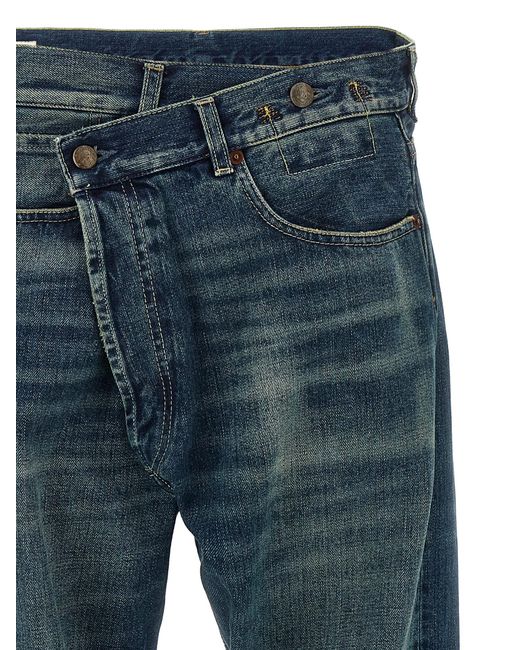 Jeans «crossover» R13 en coloris Blue