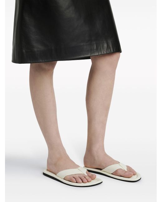 Proenza Schouler White Cooper Flip-Flops Aus Leder