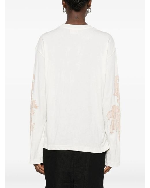 DIESEL White T Hilary Ls Aa1 Maglietta