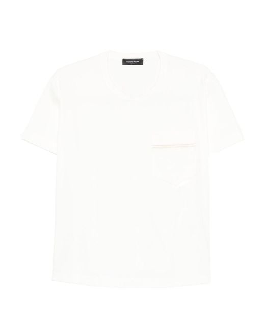 Fabiana Filippi White Crew-Neck T-Shirt