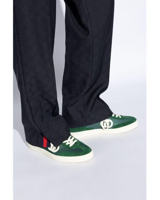 Gucci Green Interlocking G Sneakers for men