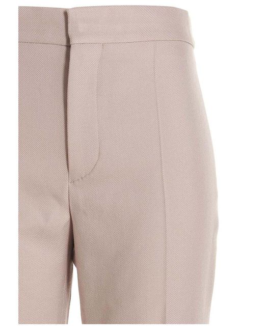 Chloé Pink Textured Fabric Pants