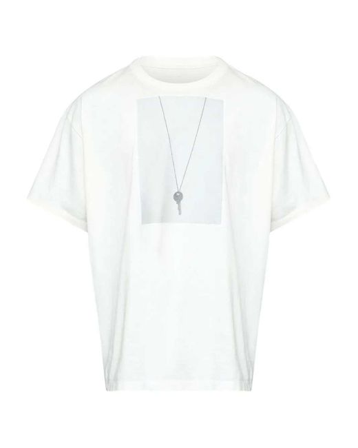 MM6 by Maison Margiela White Crew Neck T Shirt