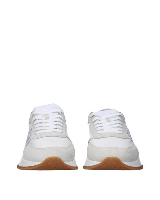 Zapatillas de zapatillas de modelas de Philippe Philippe Model de hombre de color White