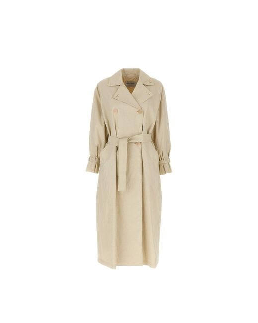 Max Mara Natural Ronco Trench Coat