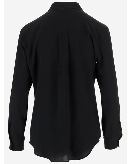 F.it Black Acetate And Silk Shirt