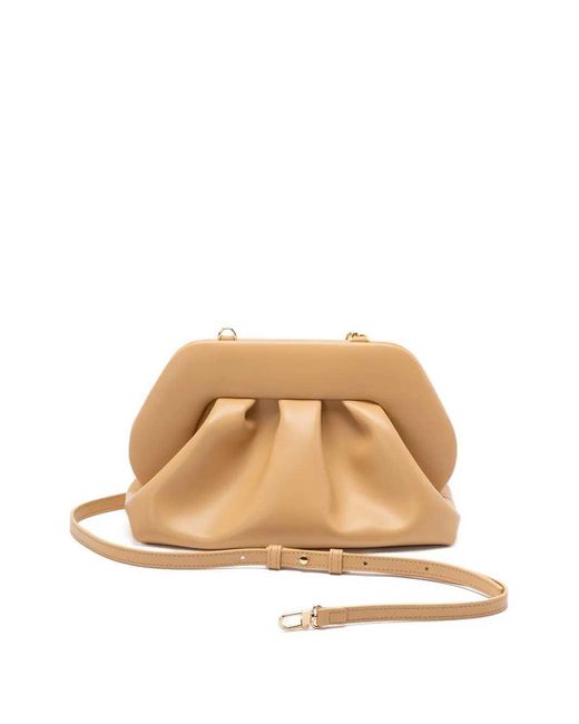 THEMOIRÈ Brown Bios Medium Clutch With Gathering