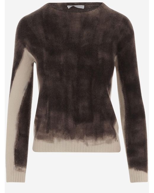 Oliver Lattughi Black Cashmere Sweater With Gradient Effect