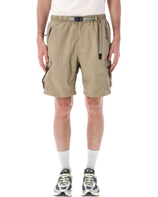 Gramicci Natural Nylon Explorer Cargo Shorts for men