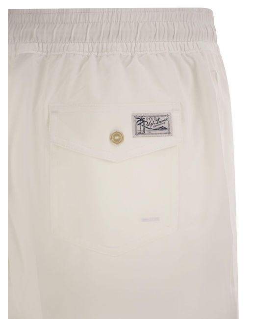 Polo Ralph Lauren White Traveler Classic 14.6 Cm Beach Boxers for men
