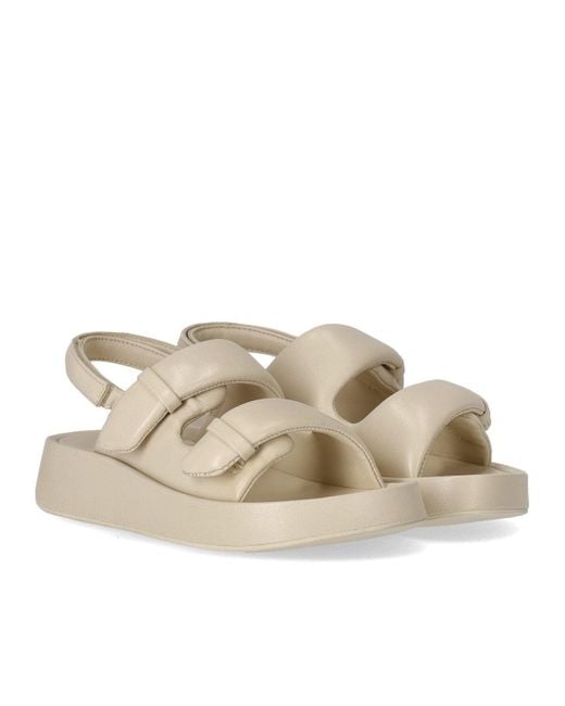 Ash Natural Vinci Talc Platform Sandal
