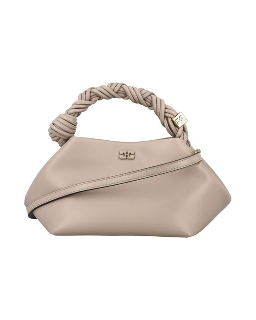 Ganni Metallic Small Bow Bag