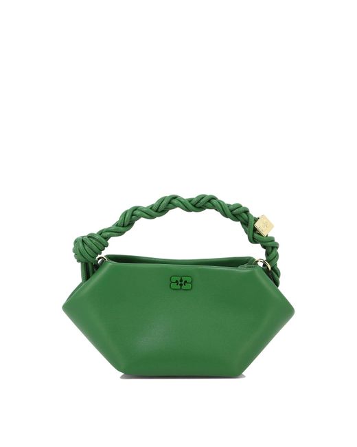 Ganni Green "Mini Bou" Handtasche