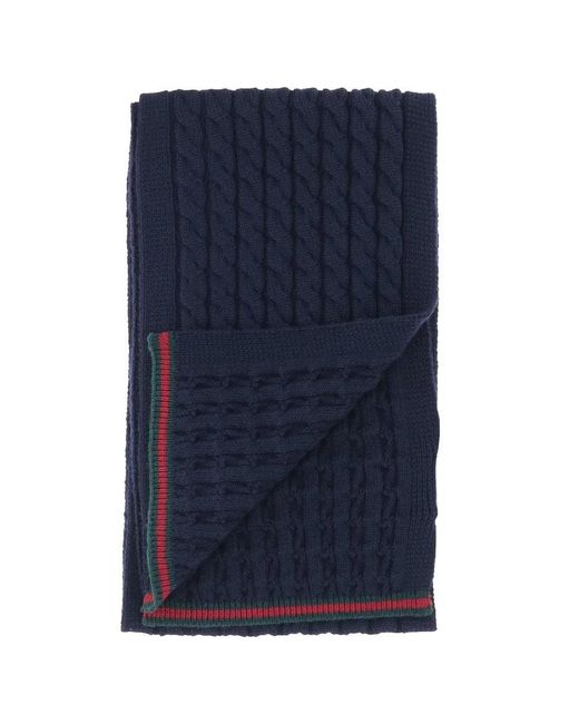 Gucci Blue "Tresy" Scarf