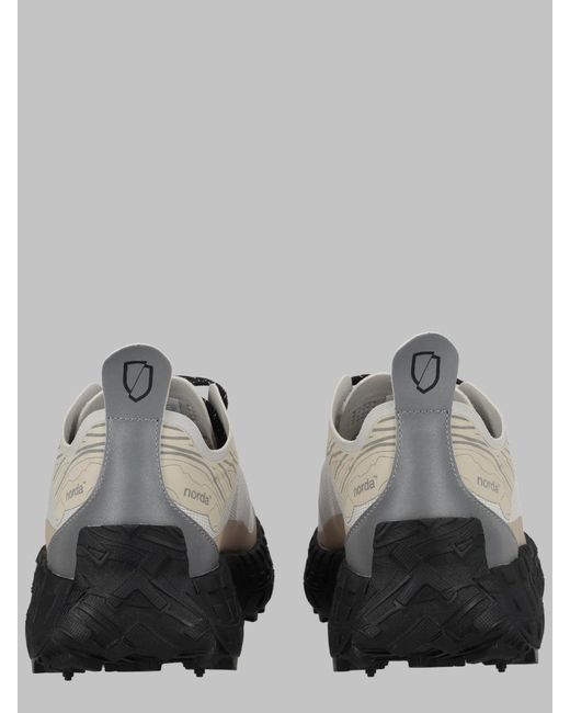 Norda Gray Sleek Synthetic Sneakers