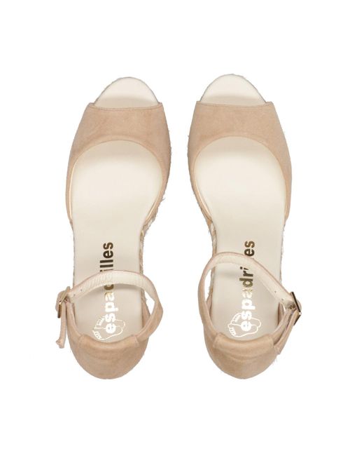 Espadrilles Natural Sandalen Kamel
