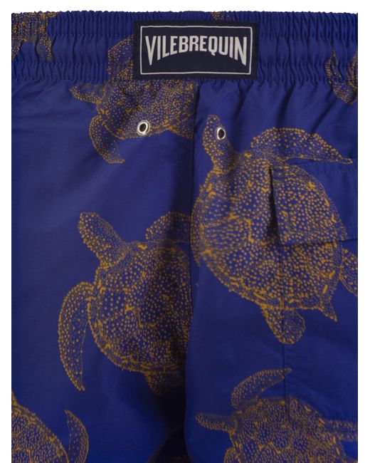 Vilebrequin Moorea Patterned Beach Shorts in het Blue voor heren