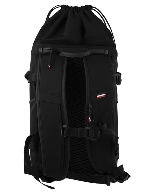 Moncler Black Water-Repellent Backpack for men