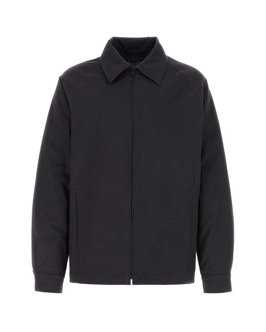 The Row Blue Shirt Collar Jacket