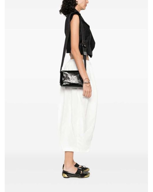 Uma Wang Black Leather Shoulder Bag