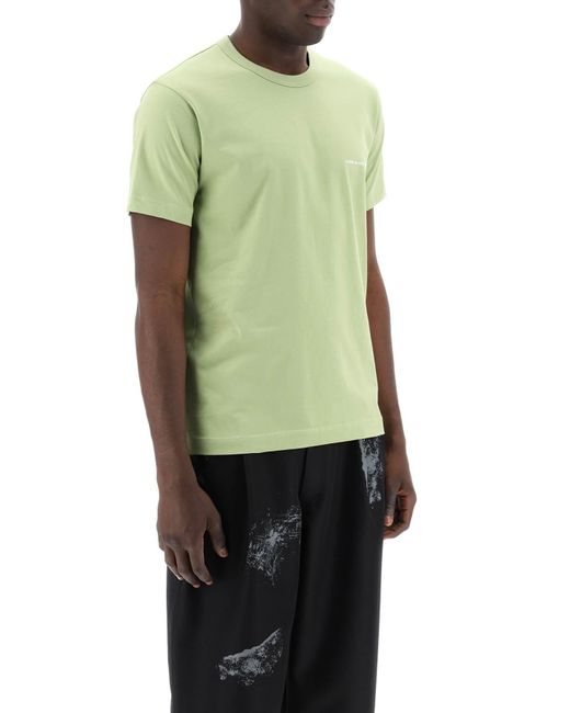Comme des Garçons Logo Druck T -Shirt in Green für Herren