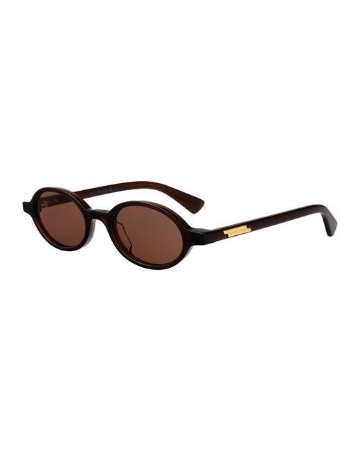 Bottega Veneta Brown Acetate Sunglasses