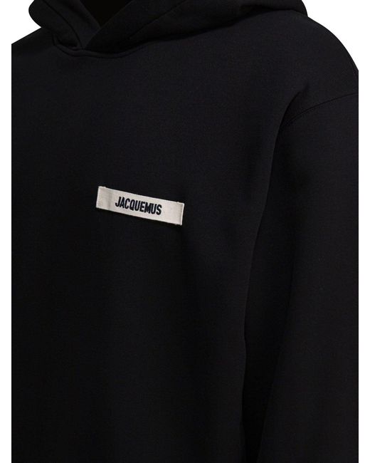 Jacquemus Black "Gros Grain" Hoodie for men