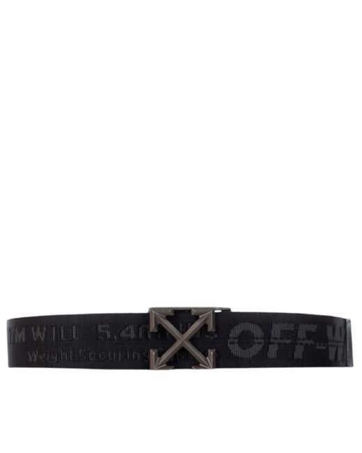 Off-White c/o Virgil Abloh Gebroken Witte Bandriem Pijl 38 Mm in het Black voor heren
