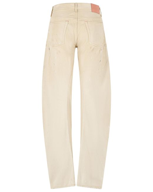 Acne Natural '2006 F' Loose Fit Cotton Jeans