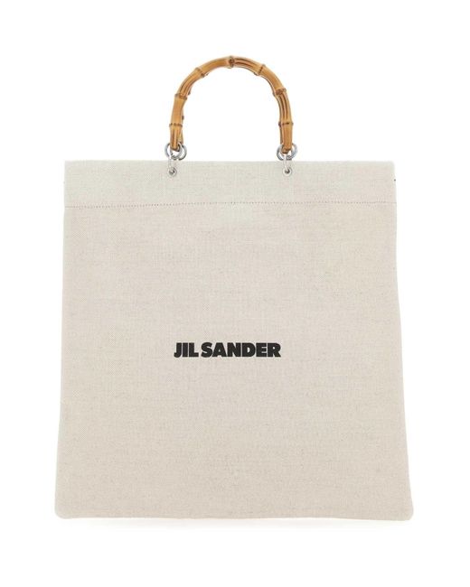 Jil Sander Natural Canvas Tote Bag for men