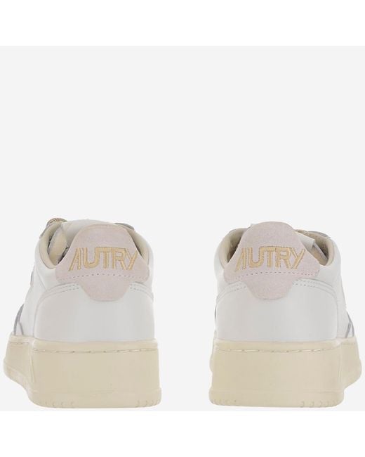 Autry White Lace Up Sneakers