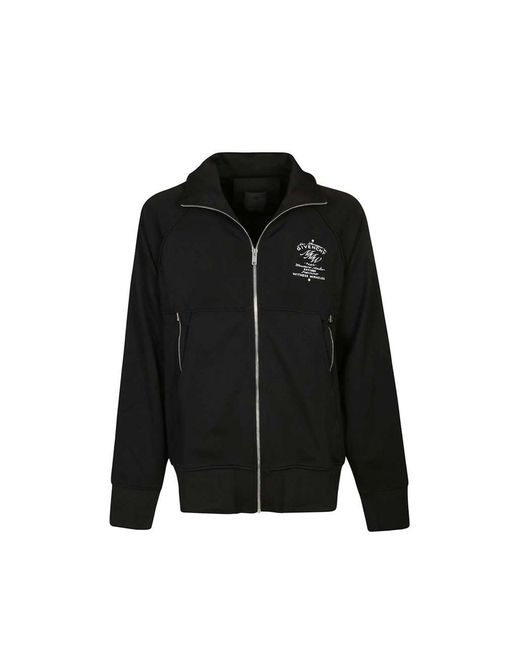 Givenchy Black Logo Zipped Sweatshirt for men