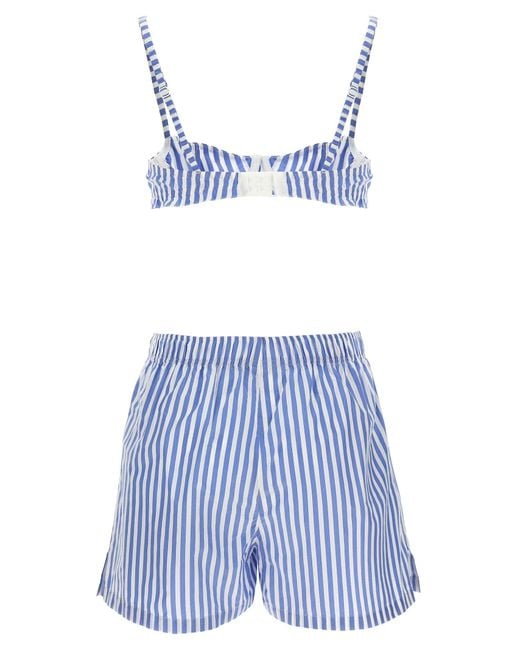 Philosophy Blue Bra + Short Set