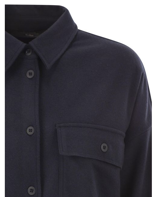 Weekend by Maxmara Blue Nancy Flannel Jersey Jacket