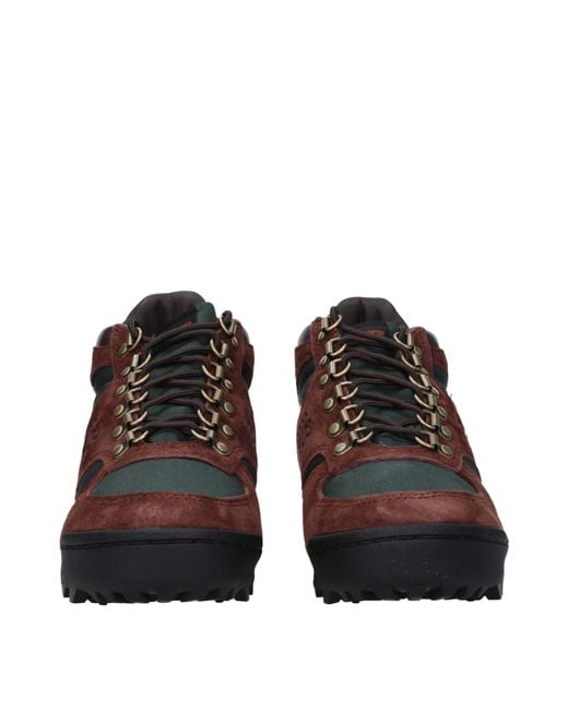 New Balance Brown Stivaletti Uomo Camoscio Marrone/Verde Scuro for men