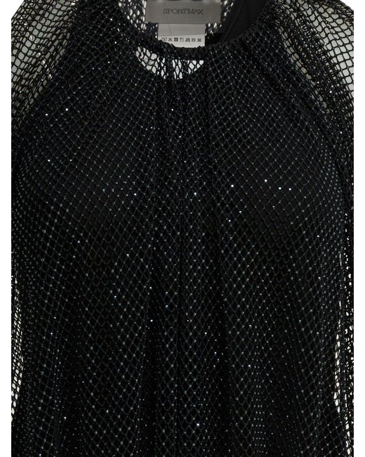 Max Mara Zwarte Polyester Top in het Black