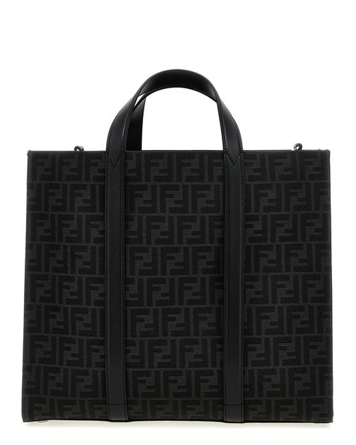 Fendi Ff-jacquardshopper in het Black voor heren