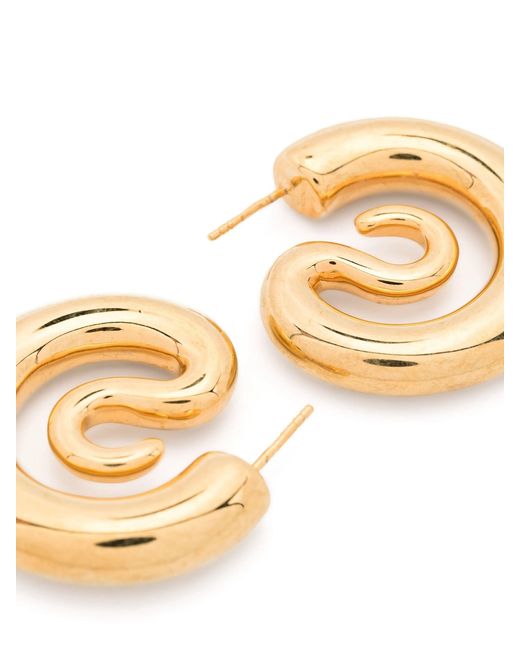 Serpent cerceaux petits Panconesi en coloris Metallic