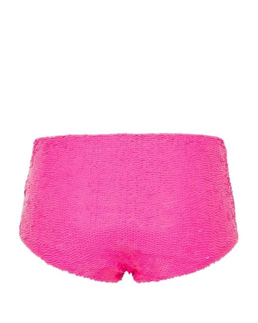 P.A.R.O.S.H. Pink High-Waisted Swimwear
