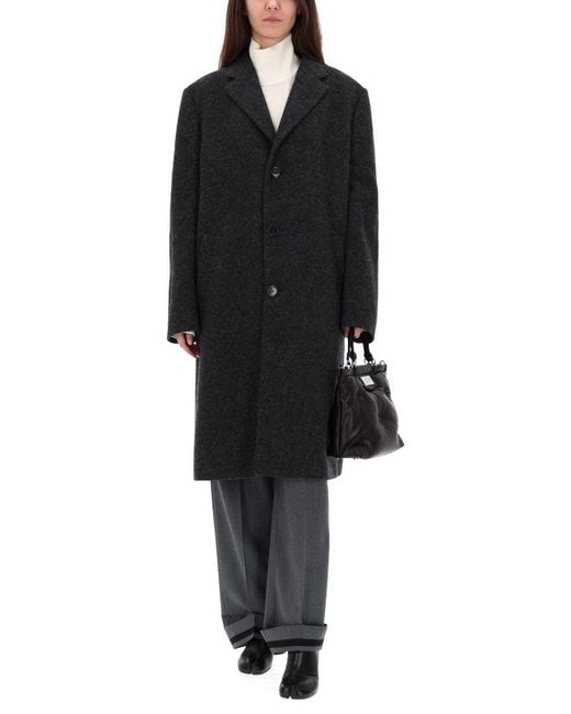 Maison Margiela Black Wool Coat