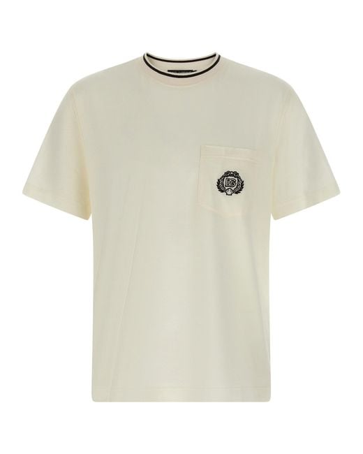 Dolce & Gabbana White 'Private Wardrobe' T-Shirt for men