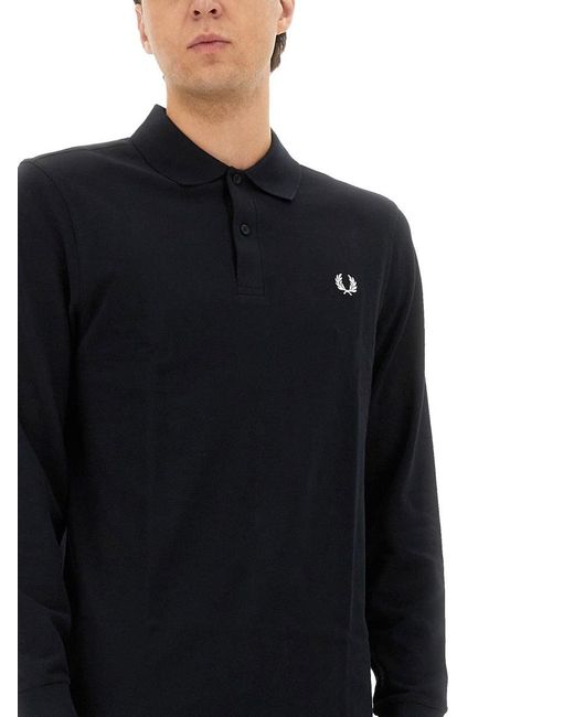 Fred Perry Blue Cotton Polo