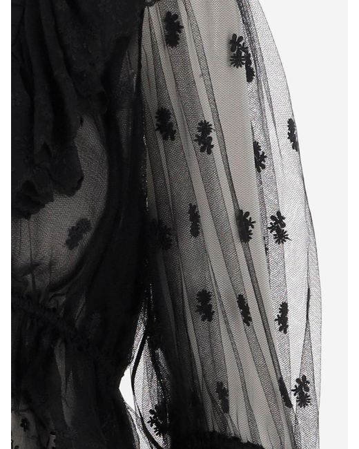 Chloé Black Transparent gegen Neck -Oberseite