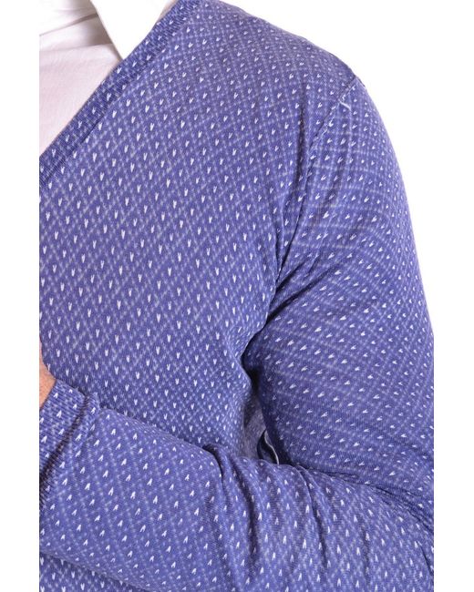 Paolo Pecora Blue Sweater Nn627 for men